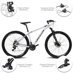 Bicicleta Aro 29 Absolute Nero Aluminio Câmbios Shimano 21V Freio a Disco - Foto 3
