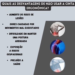 Cinta Lombar Ergonômica Red Place Colete Suspensório para Coluna - Adulto - Foto 5