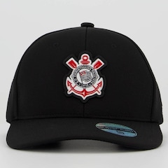 Boné Aba Curva Supercap Corinthians Escudo - Snapback - Adulto - Foto 2