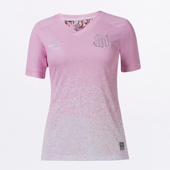 Camisa do Santos 21 Umbro Outubro Rosa - Feminina - Foto 1