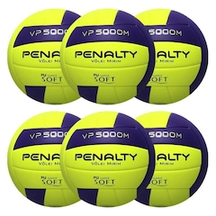 Kit Bolas Vôlei Penalty Vp 5000 M X com 6 Unidades - Foto 1