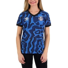 Camisa do Grêmio Of. 3 2021 Torcedor Umbro - Feminina - Foto 1