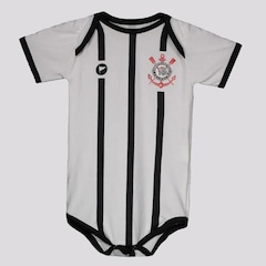 Body do Corinthians Listrado com Proteção UV 50+ Torcida Baby - Foto 1