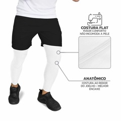 Kit Esportivo Muvin: Manguito Longo Elástico Pro Fps Uv 50+ + Pernito Esportivo Pro Proteção Solar Uv50+ - Foto 6