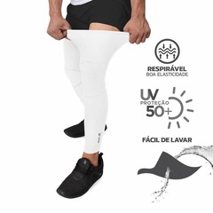 Kit Esportivo Muvin: Manguito Longo Elástico Pro Fps Uv 50+ + Pernito Esportivo Pro Proteção Solar Uv50+ - Foto 7