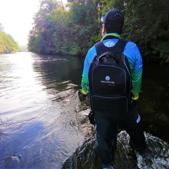 Mochila Pesca Brasil Fishing Bag com 3 Estojos - 30 Litros - Foto 8