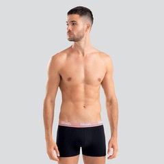 Kit de Cuecas Boxer Mash Cotton Elástico Bordado - Adulto - 3 Unidades - Foto 9