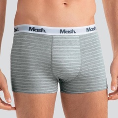Kit de Cuecas Boxer Mash Cotton Listras - Adulto - 3 Unidades - Foto 9
