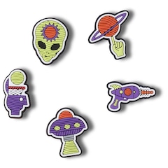 Jibbitz Crocs Extra-Terrestre Pack com 5 Unidades Único - Foto 1