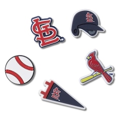 Jibbitz Crocs Mlb St. Louis Cardinals Pack com 5 Peças Único - Foto 1