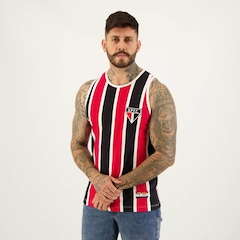 Camiseta Regata do São Paulo Retromania Retrô 1971 Tricolor - Masculina - Foto 2