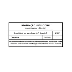 Creatina 100% Pura Monohidratada Nutrify - 300g - Foto 2