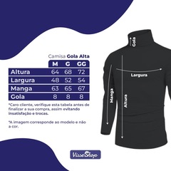 Camisa Térmica Performance Moda Gola Alta Proteção Solar Uv 50+ Blusa Segunda Pele - Masculina - Foto 3