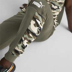 Calça de Moletom Puma Essentials Block Camo Fleece - Masculina - Foto 7