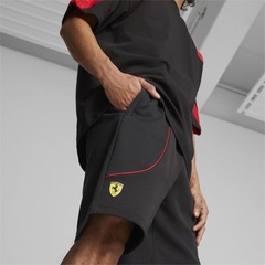 Shorts Puma de Moletom Scuderia Ferrari Race - Masculino - Foto 4