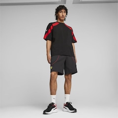 Shorts Puma de Moletom Scuderia Ferrari Race - Masculino - Foto 6
