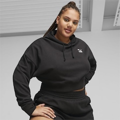 Blusão de Moletom com Capuz Puma Classics Cropped - Feminino - Foto 4