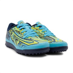 Chuteira Society Topper Strike 5 + 3 Pares de Meias - Infantil - Foto 3