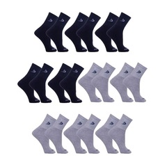 Kit Meias Cano Longo Dorbe Algodão - 38 a 43 - 10 Pares - Adulto - Foto 1