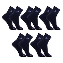 Kit Meias Cano Curto Dorbe Algodão - 5 Pares - Masculina - Foto 1