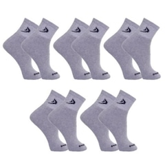 Kit Meias Cano Curto Dorbe Algodão - 5 Pares - Masculina - Foto 1