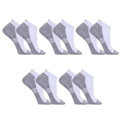 Kit Meias Cano Baixo Dorbe Sapatilha Algodão Anatômica - 5 Pares - Adulto - Foto 1