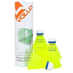 Peteca de Badminton Vollo Base de Cortiça - 6 unidades - Foto 1