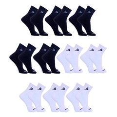 Kit Meias Cano Curto Algodão Dorbe - 38 a 43 - 10 Pares - Adulto - Foto 1