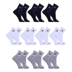 Kit Meias Cano Curto Algodão Dorbe - 38 a 43 - 10 Pares - Adulto - Foto 1