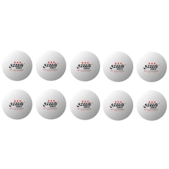 Bola de Tênis de Mesa Dhs Cellfree Dual 3 Estrelas - 10 Unidades - Foto 1