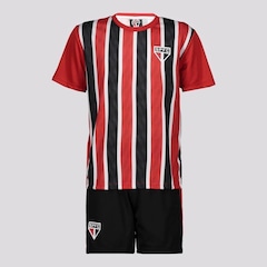 Kit Uniforme do São Paulo Mini Craque: Camisa + Calção - Infantil - Foto 1