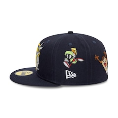 Bone New Era 59Fifty Fitted Escudo Warner Brothers Pernalonga - Fechado - Adulto - Foto 4