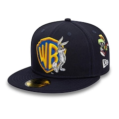 Bone New Era 59Fifty Fitted Escudo Warner Brothers Pernalonga - Fechado - Adulto - Foto 1