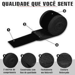 Faixa Elástica para Joelho Spank Profissional - 2m - Foto 4