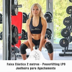 Faixa Elástica para Joelho Spank Profissional - 2m - Foto 5