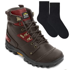 Bota Adventure Bull Terrier Tornado + Par de Meia - Masculina - Foto 1