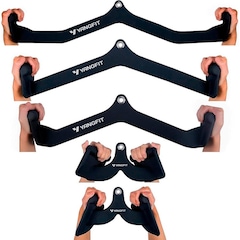 Kit de Puxadores Anatômicos Yangfit Musculação - 5 Peças - Foto 2