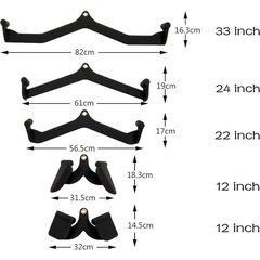 Kit de Puxadores Anatômicos Yangfit Musculação - 5 Peças - Foto 3