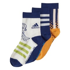 Kit de Meias Cano Médio adidas Star Wars Young Jedi 3 Pares - Infantil - Foto 1