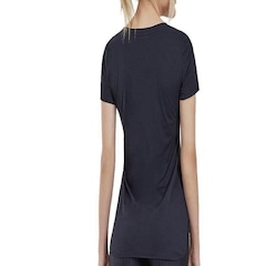 Camiseta Alto Giro Skin Fit Alongada - Feminina - Foto 3