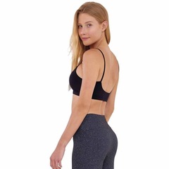 Top Fitness Alto Giro Fluxy Costas Decotada - Feminino - Foto 2