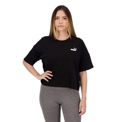 Camiseta Cropped Puma Small Logo - Feminina - Foto 3