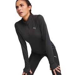 Camiseta Puma Manga Longa Run Favorite Zip - Feminina - Foto 3