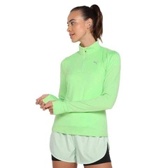 Camiseta Puma Manga Longa Run Favorite Zip - Feminina - Foto 3