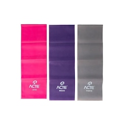Kit Faixa Elástica Acte Sports Latex Band Unissex T13-R - Foto 1