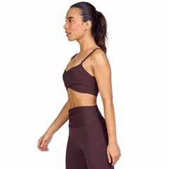 Top Fitness Alto Giro Hyper Decote Transpassado - Feminino - Foto 4