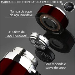 Garrafa Térmica Gold Sports em Aço Inoxidável 316 com Infusor - 800ml - Foto 2
