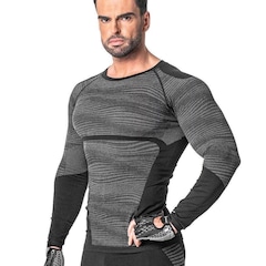 Camiseta Térmica Poker Manga Longa Skin Power Plus - Unissex - Foto 2