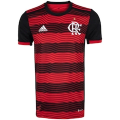 Camisa 1 do Flamengo Of 2022 adidas - Infantil - Foto 2