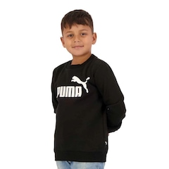 Blusão de Moletom Infantil Puma Essentials Crew Big Logo - Foto 4